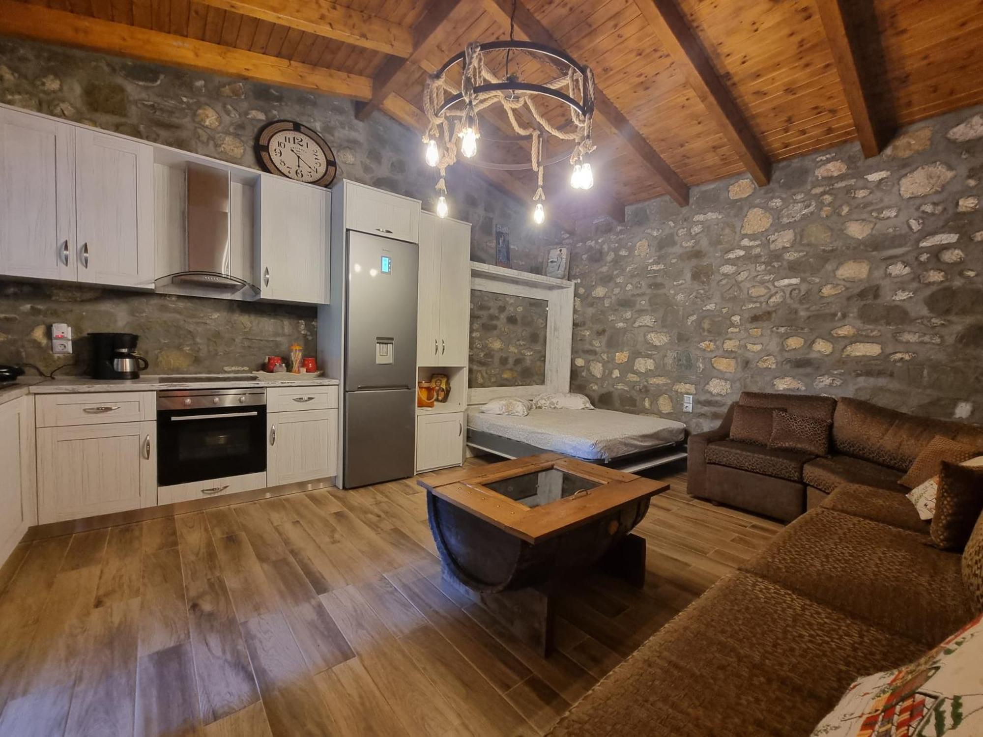 House With Big Garden And Barbeque In Nature Vourgareli Exterior photo