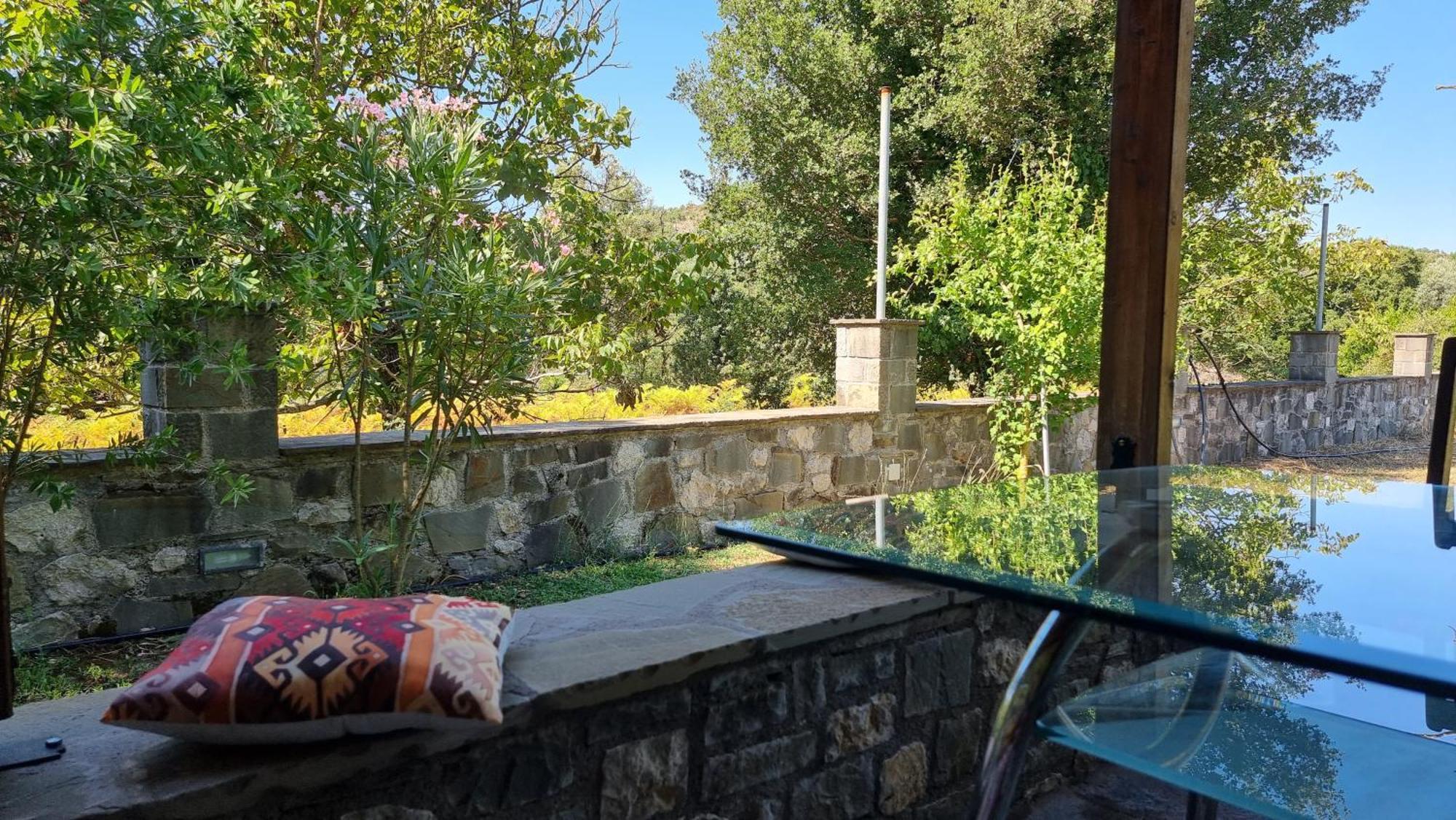 House With Big Garden And Barbeque In Nature Vourgareli Exterior photo